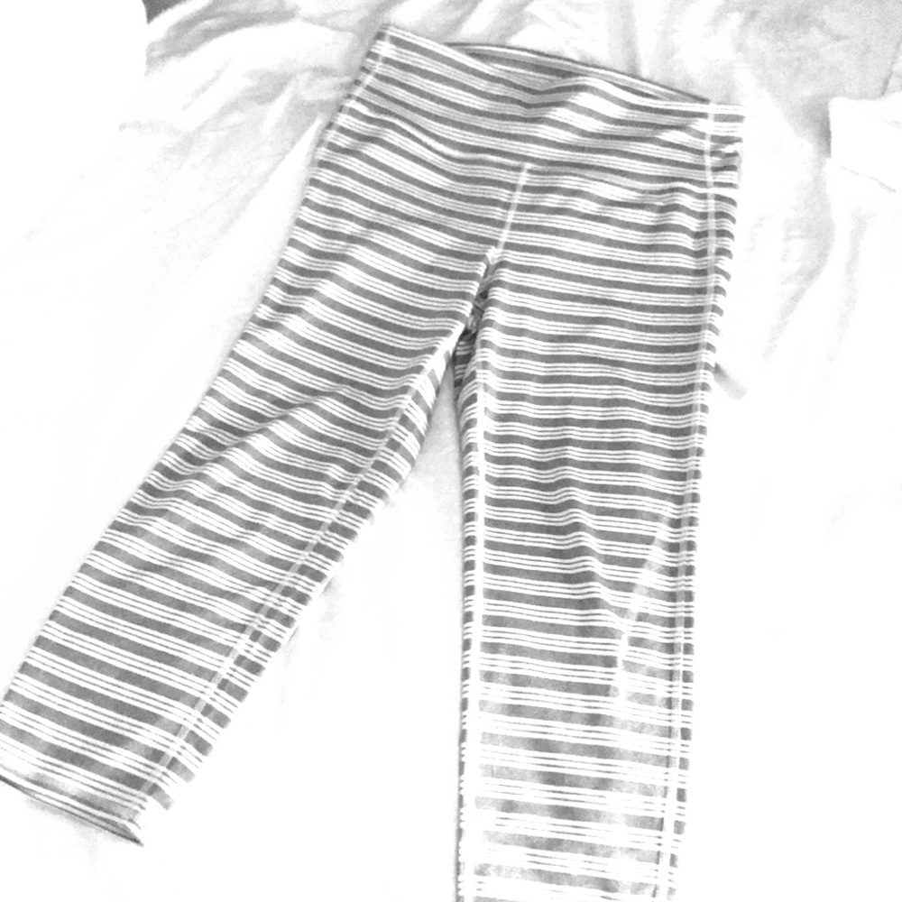 Athleta Stripe Chaturanga Capri